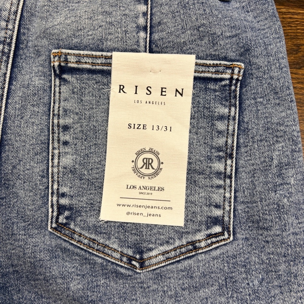 Risen Los Angeles Sammy Baggy Jean Women 13/31 Medium Wash High Rise Wide Leg - Picture 13 of 13